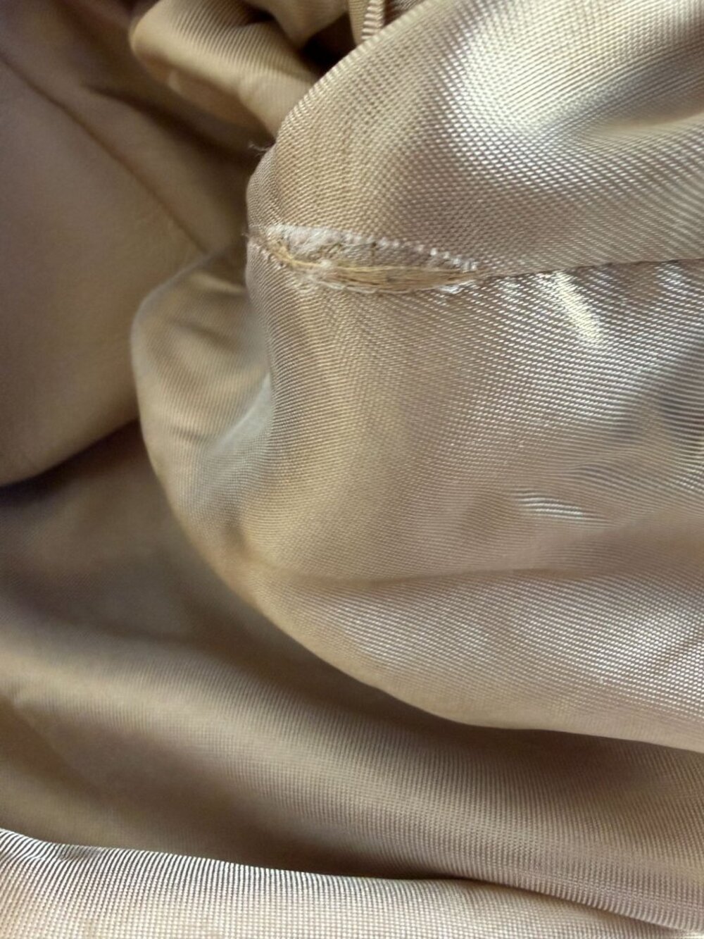 Akris Punto Womens Beige Genuine Lambskin Leather Belted Jacket Size 12 Swiss - Picture 8 of 14